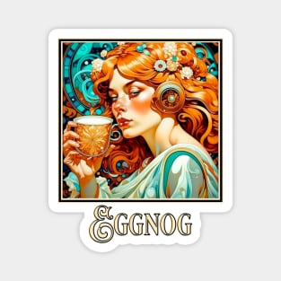 Art Nouveau Eggnog Magnet