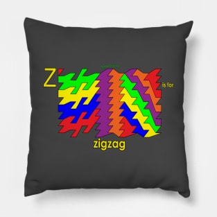 Z is for zigzag Pillow