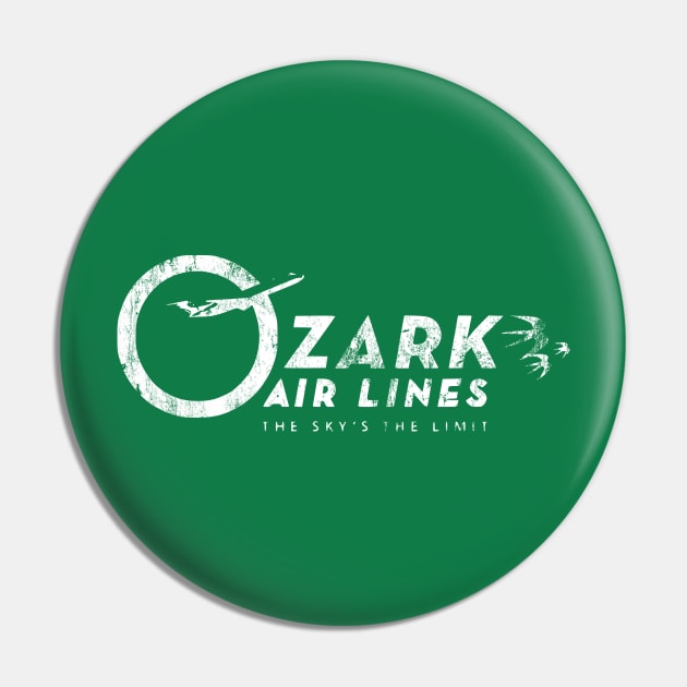 Ozark Airlines - The Sky's The Limit Pin by boscotjones