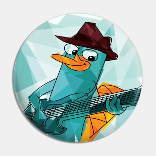 Perry the RockaPuss Pin