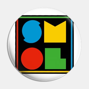 SMOL Logo Color Block - black Pin