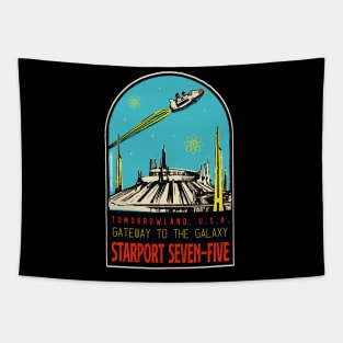 Vintage Starport Tapestry