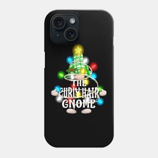 The Curly Hair Gnome Christmas Matching Family Shirt Phone Case