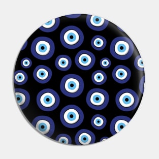 Greek Evil Eye Pattern Pin