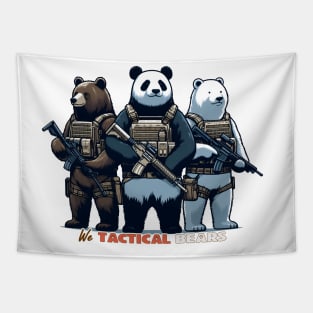 We Tactical Bears Tapestry