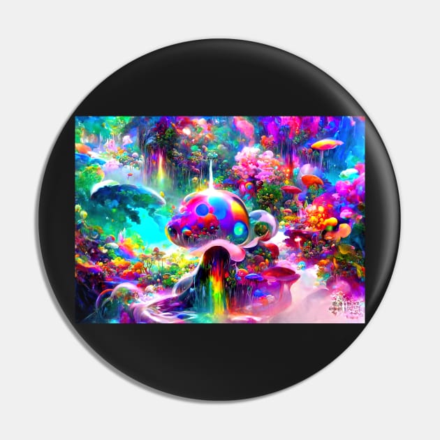 Color Globs | Rainbow Tropics Pin by AlexandrAIart