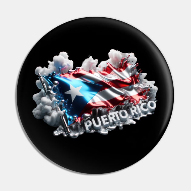 Puerto Rico Pin by TooplesArt