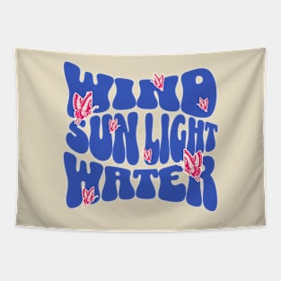 AESPA drama wind sunlight water typography kpop my | Morcaworks Tapestry