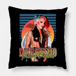 Retro Dale Bozzio /// Style Flyer Vintage Pillow