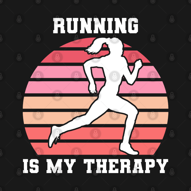 Running Is My Therapy by coloringiship