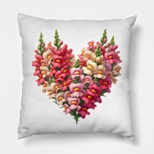 Heart Shaped Flowers Pillow