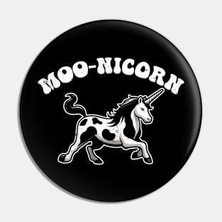 Moonicorn Magical Cow Unicorn Fantasy Pin