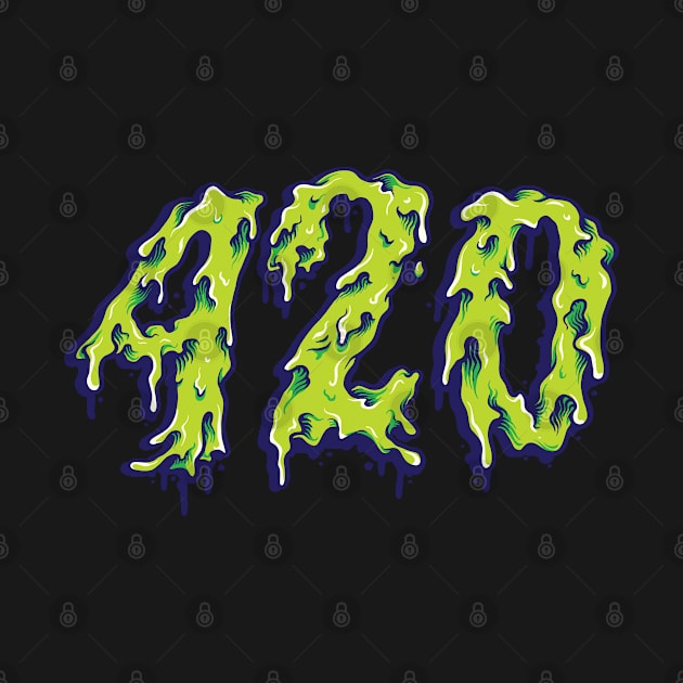 420 Weed Marijuana Trippy by ozumdesigns