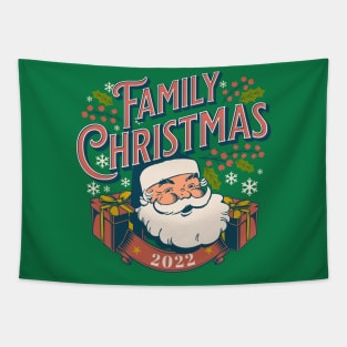 2022 Group Christmas Shirt Retro Santa Tapestry