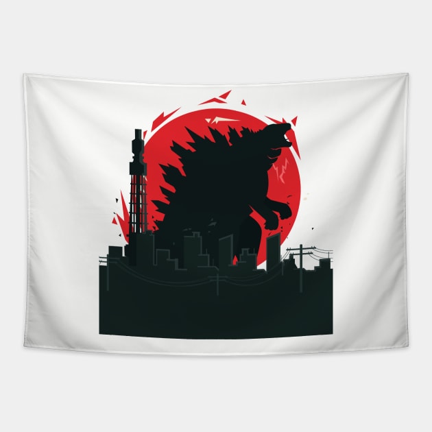 Godzilla Tapestry by Cika Ciki