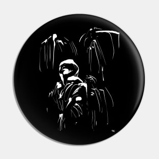 Manga Ninja minimal art Pin