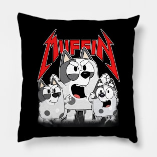 muffin funny metal Pillow