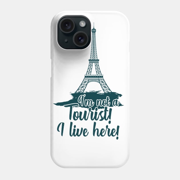 Eiffel Tower French Tourism Tourist Funny Phone Case by Mellowdellow