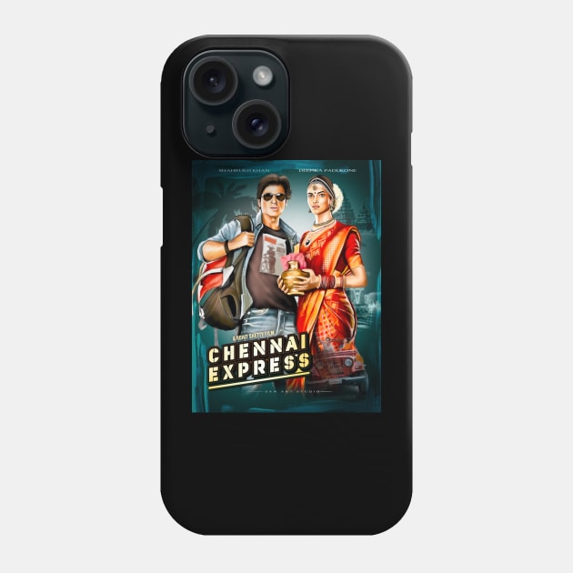 Shahrukh and Deepika Express Phone Case by SAN ART STUDIO 