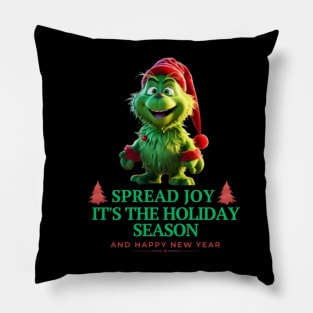 Festive Grinch Delight Pillow