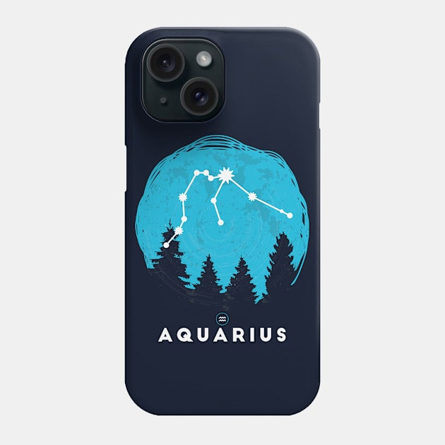 Retro Aquarius Zodiac Sign // Vintage Astrology Phone Case by SLAG_Creative