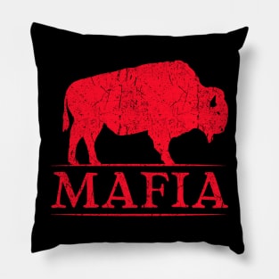 Mafia Red Football Pillow