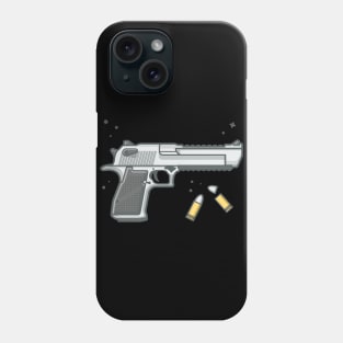 Pistol gun with bullets Phone Case