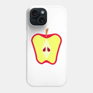 Red Apple Fruit Halved Phone Case