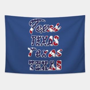 American flag Texas Tapestry