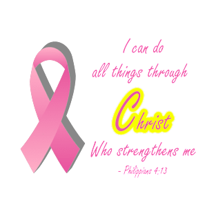 Cancer Survivor All things through Christ T-Shirt