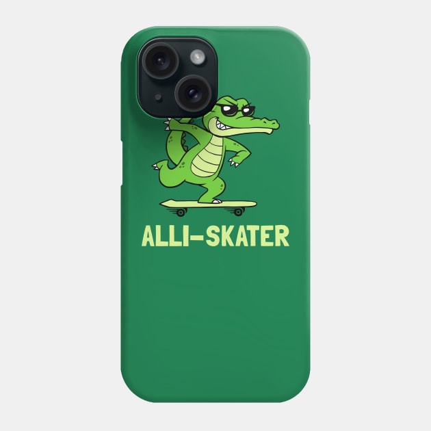 Alli-Skater Phone Case by dumbshirts