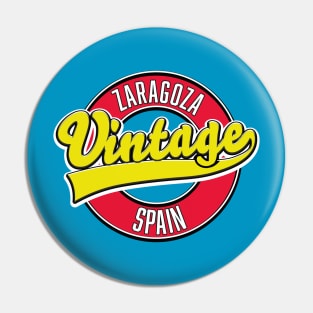 Zaragoza spain retro Pin