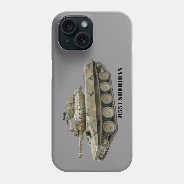 M551 Sheridan Phone Case by Toadman's Tank Pictures Shop