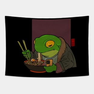 ramen frog Tapestry