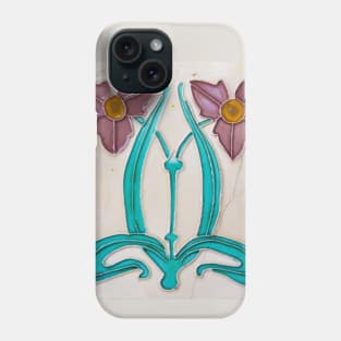 Vintage Art Nouveau Floral Tile Phone Case