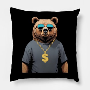 DOLLAR BEAR/MONEY LOVER Pillow