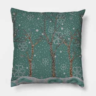 Forest in WInter Pillow