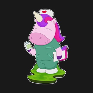 Unicorn Nurse Medicine T-Shirt