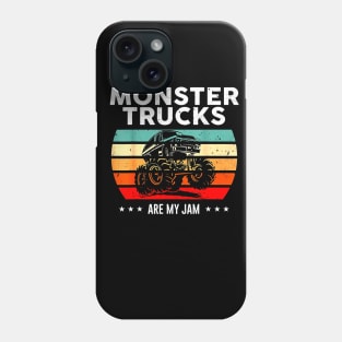 Vintage Monster Truck Are My Jam RetroT-Shirt Phone Case