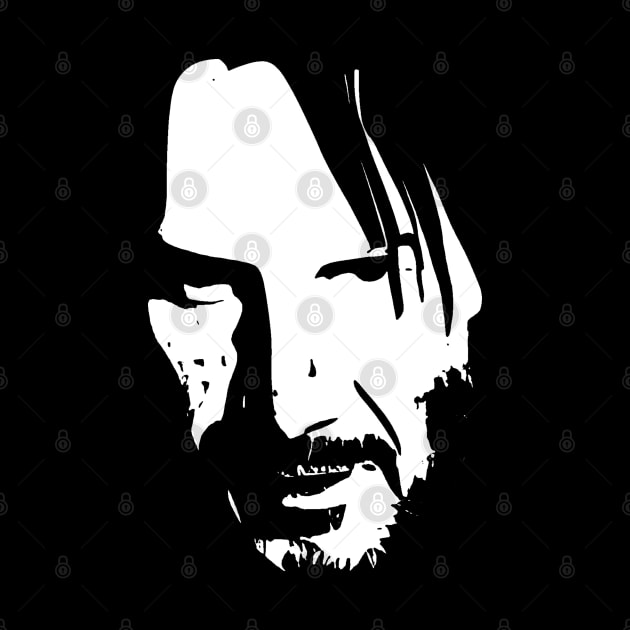 Keanu Reeves pop art by Christyn Evans