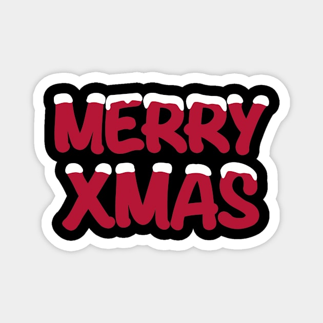 Merry Xmas Magnet by Designzz