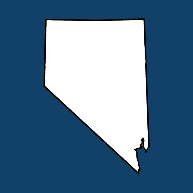 Nevada - Blank Outline by loudestkitten