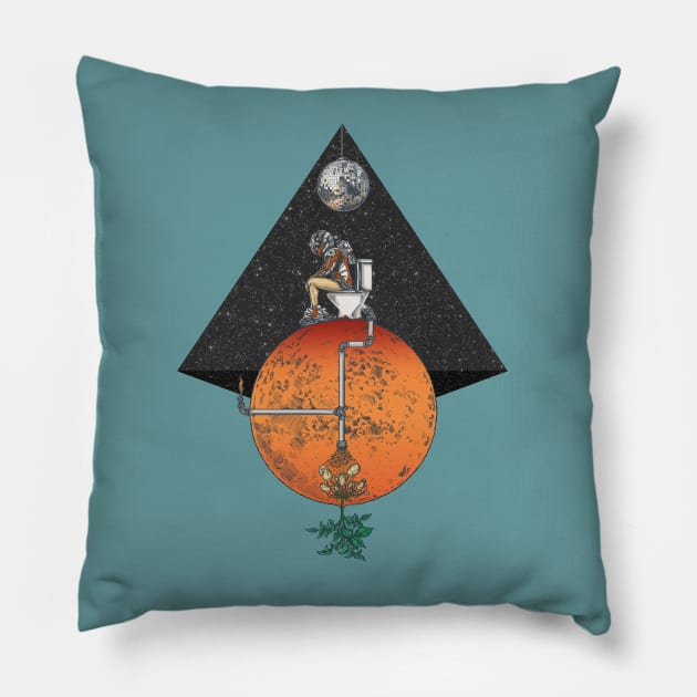 Mars' Greatest Botanist Pillow by Motski