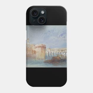 Angers - The Walls of Doutre with the Tower of the Church of La Trinite, 1826 Phone Case