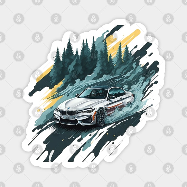 BMW In The Sky Magnet by AySelin