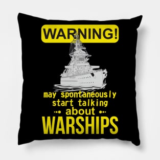 WARNING i spontaneously start talking about warships Pillow