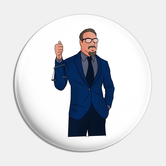 Judge Mentalist, Scales Pin by Big Sexy Digital Nomad