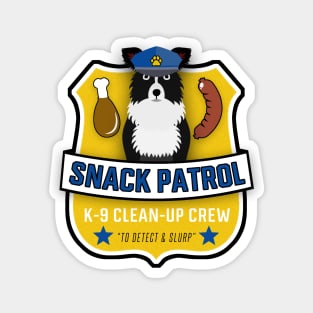 Border Collie Snack Patrol Magnet
