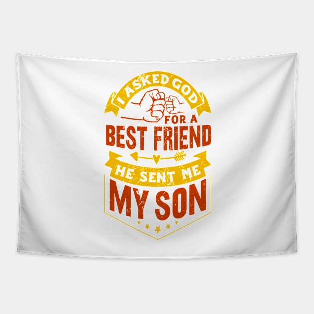 best friends my son Tapestry by walidhamza