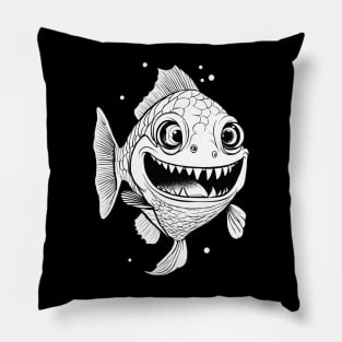 Warrior fish Pillow